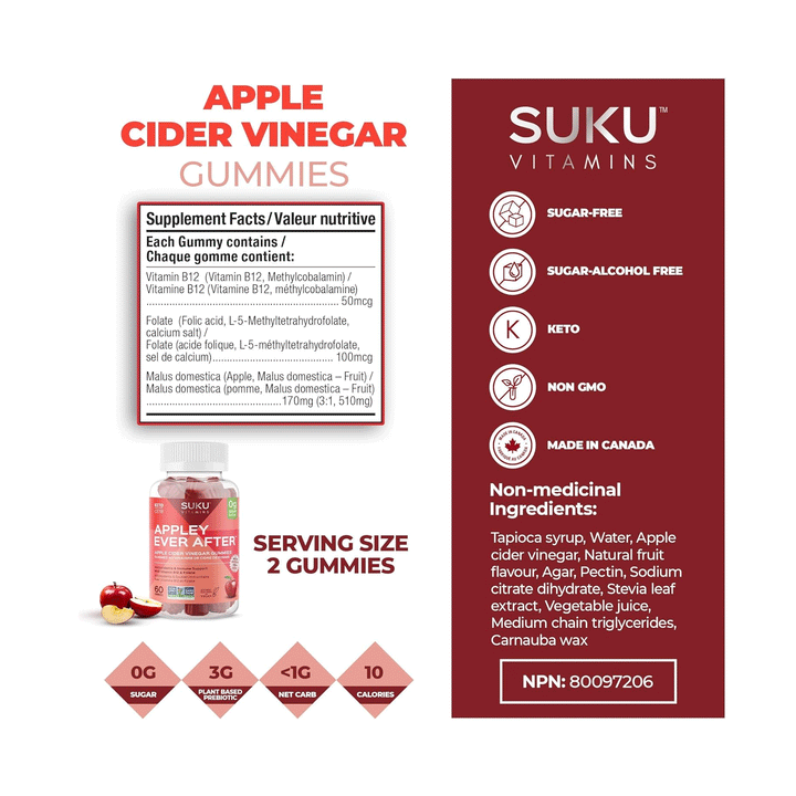 Suku Vitamins - Appley Ever After, 60 Gummies
