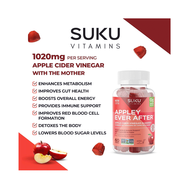 Suku Vitamins - Appley Ever After, 60 Gummies