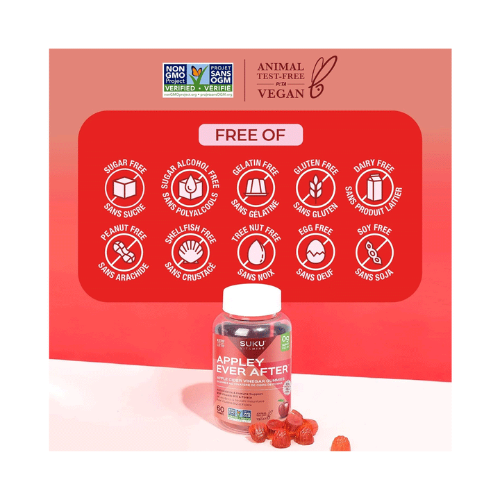 Suku Vitamins - Appley Ever After, 60 Gummies