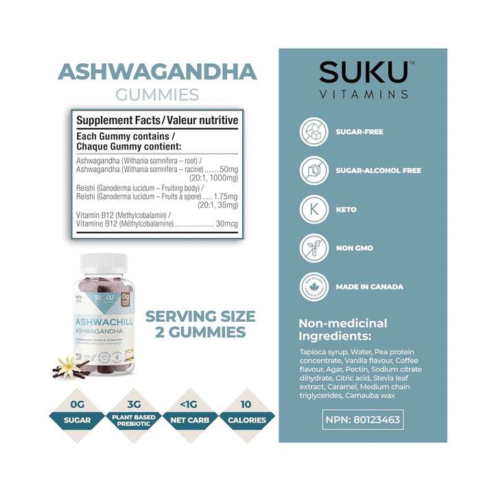 Suku Vitamins - Ashwachill, 60 Gummies