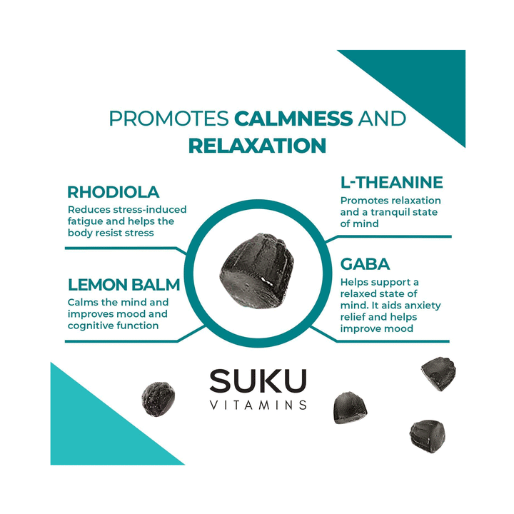 Suku Vitamins - Buh Bye Stress, 60 Gummies