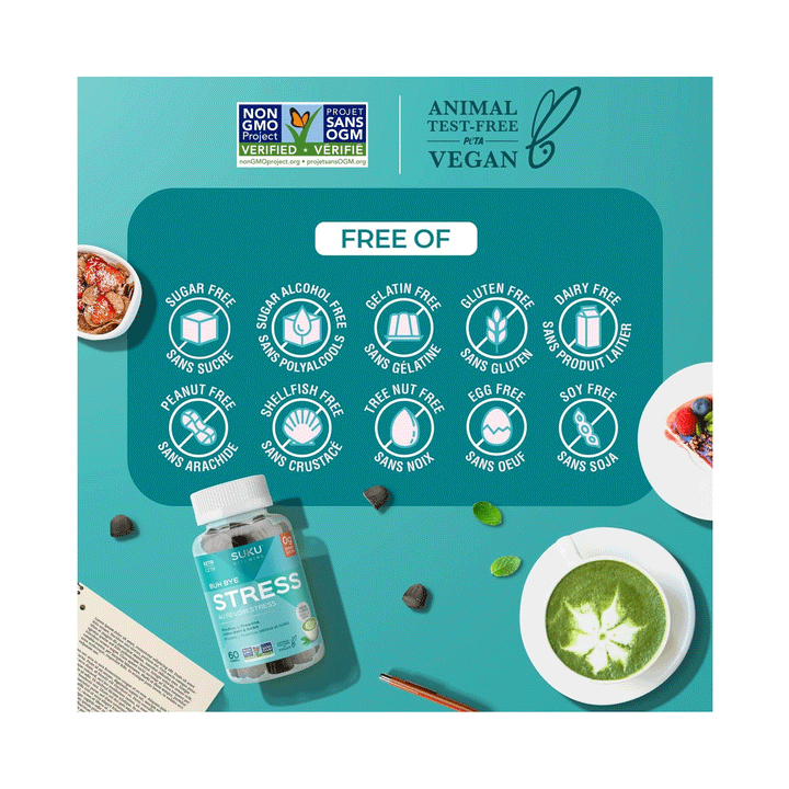 Suku Vitamins - Buh Bye Stress, 60 Gummies