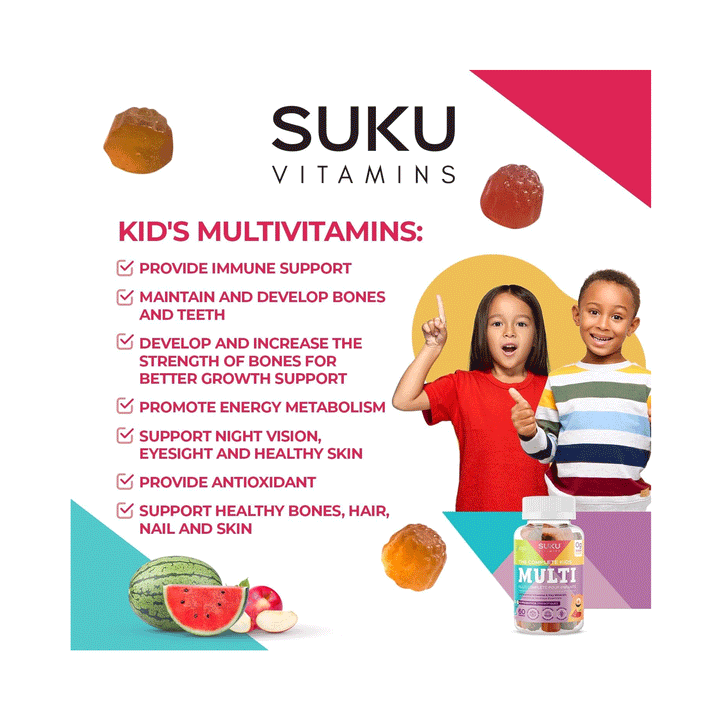 Suku Vitamins - The Complete Kids Multi, 60 Gummies