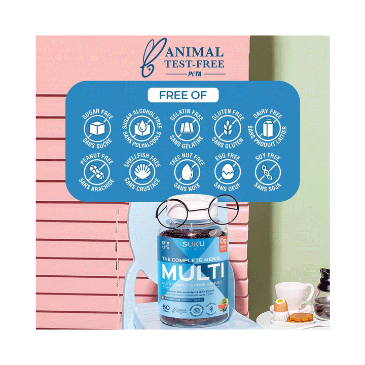Suku Vitamins - The Complete Mens Multi, 60 Gummies
