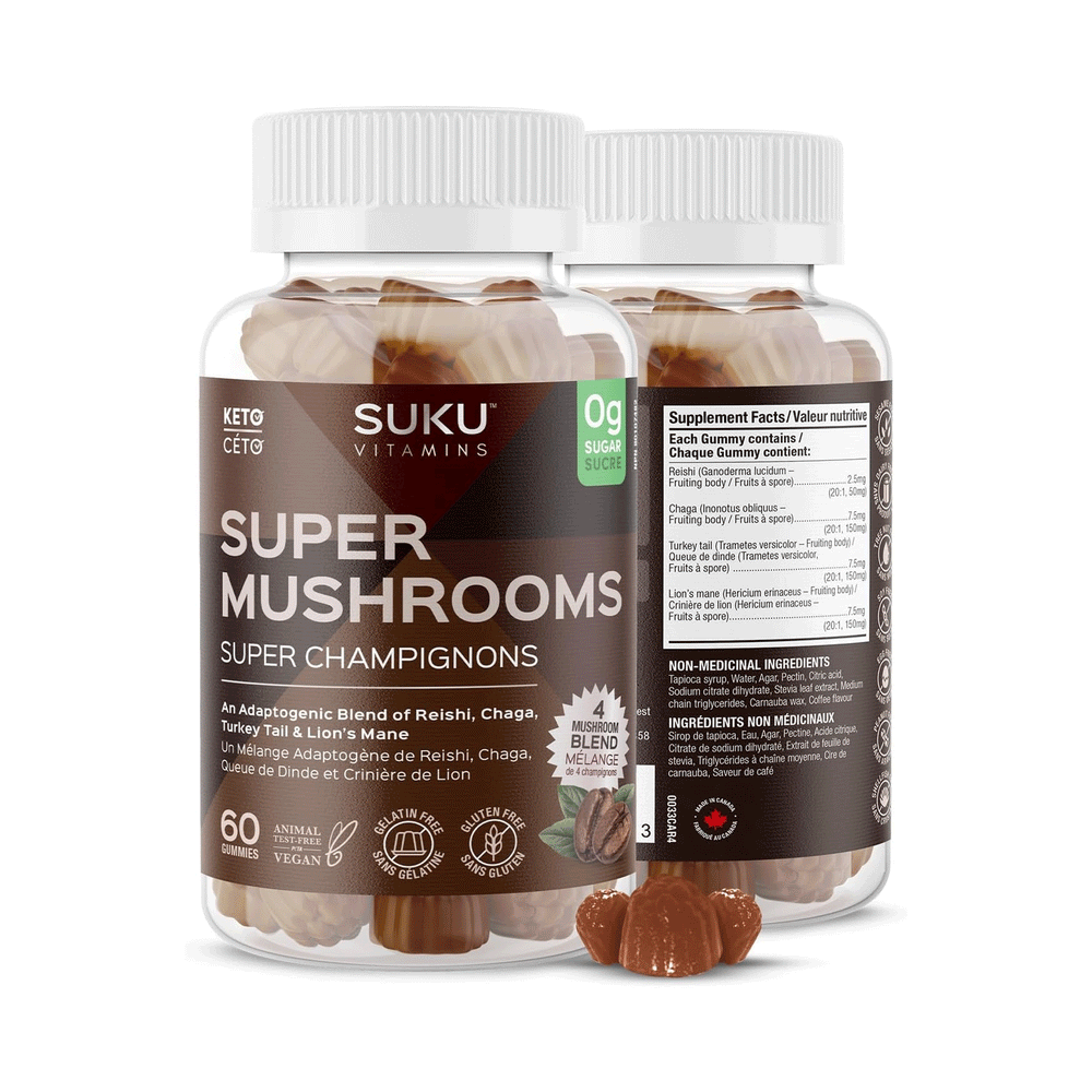 Suku Vitamins - Super Mushrooms, 60 Gummies