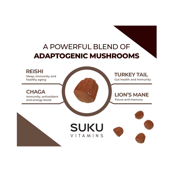 Suku Vitamins - Super Mushrooms, 60 Gummies