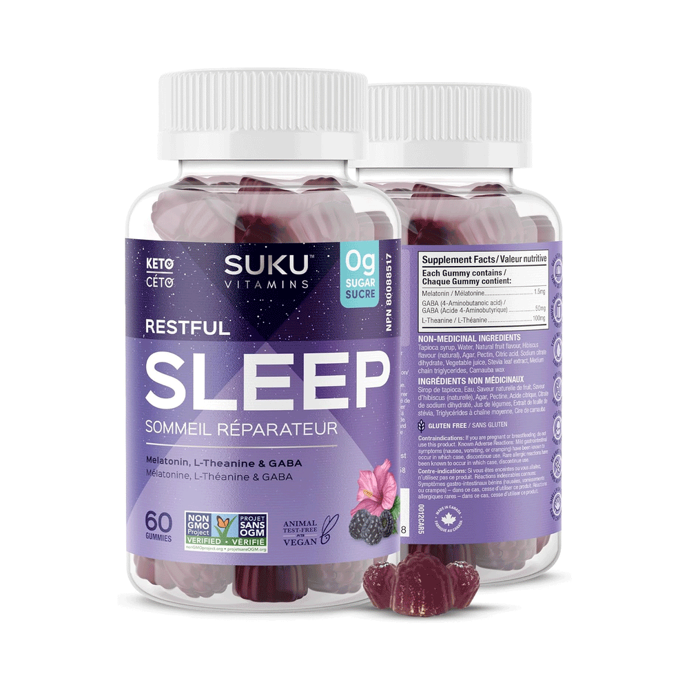 Suku Vitamins - Restful Sleep - Blackberry, 60 Gummies