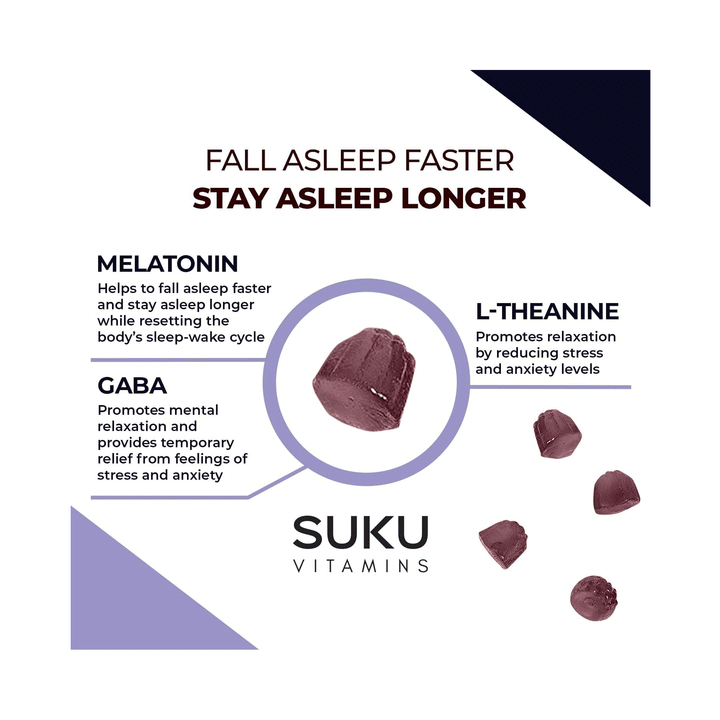 Suku Vitamins - Restful Sleep - Blackberry, 60 Gummies