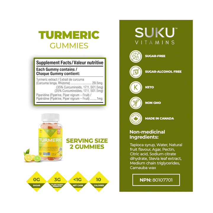 Suku Vitamins - Turmeric, 60 Gummies