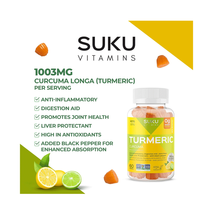 Suku Vitamins - Turmeric, 60 Gummies