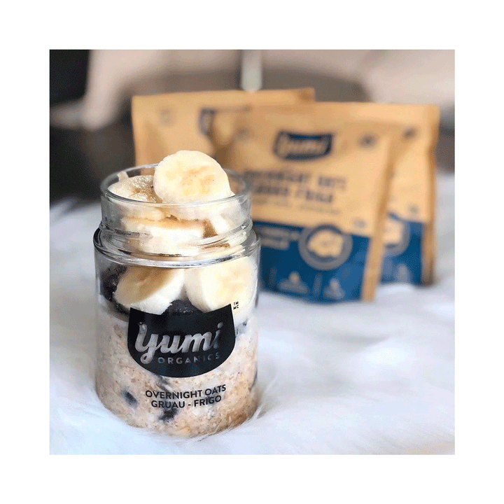 Yumi Organic Overnight Oats - Blueberry Vanilla, 5x50g