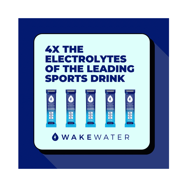 WakeWater Electrolytes Blue Raspberry, 10ct