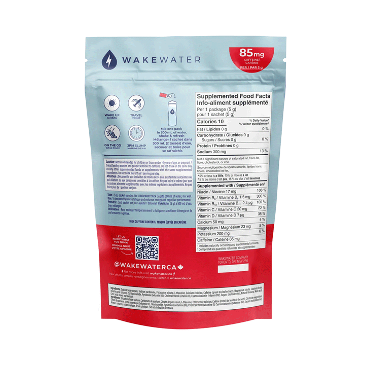 WakeWater +Plus Cherry Lime, 10ct