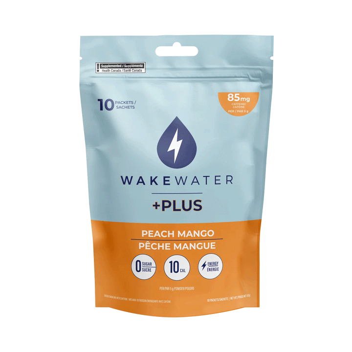 WakeWater +Plus Peach Mango, 10ct