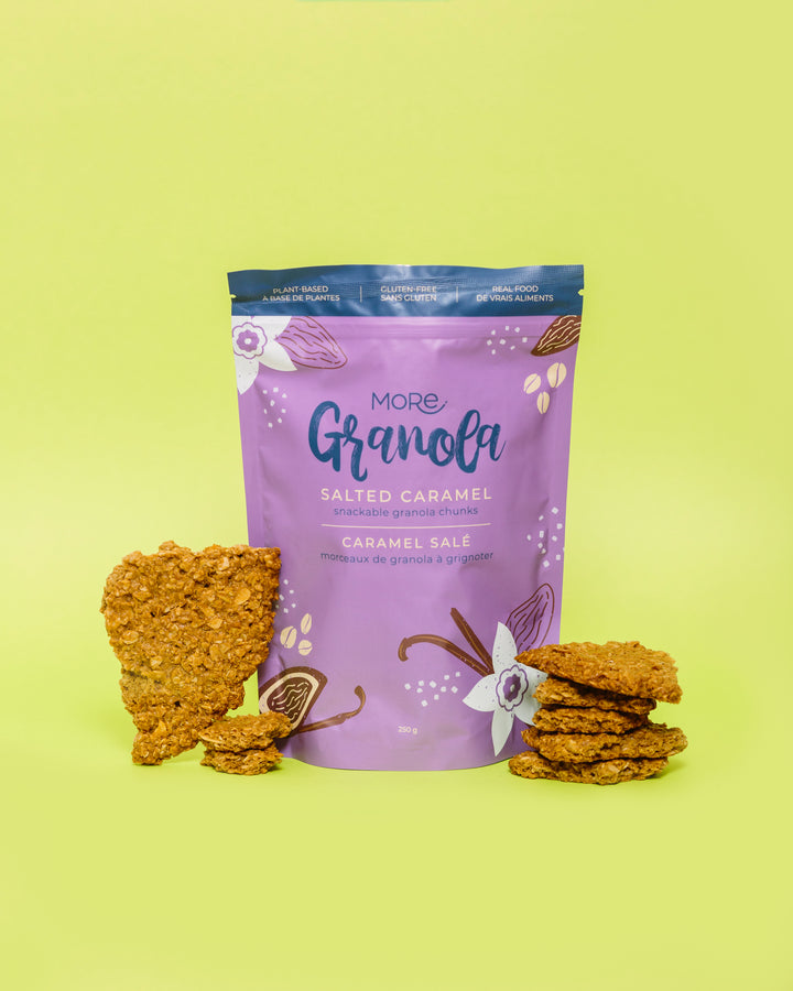 More Granola Salted Caramel Snackable Granola Chunks, 250g