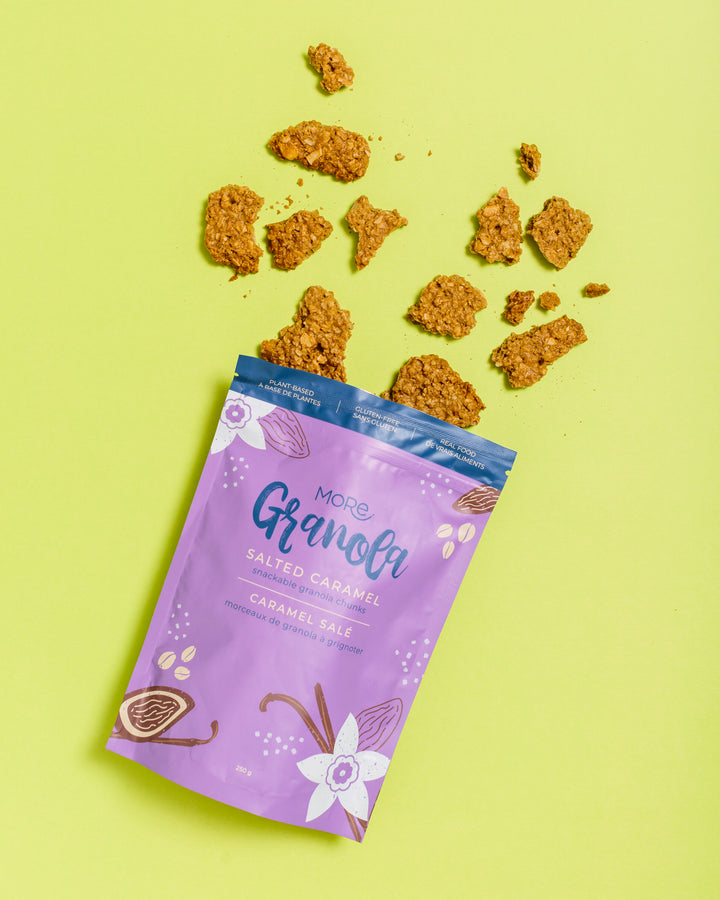 More Granola Salted Caramel Snackable Granola Chunks, 250g