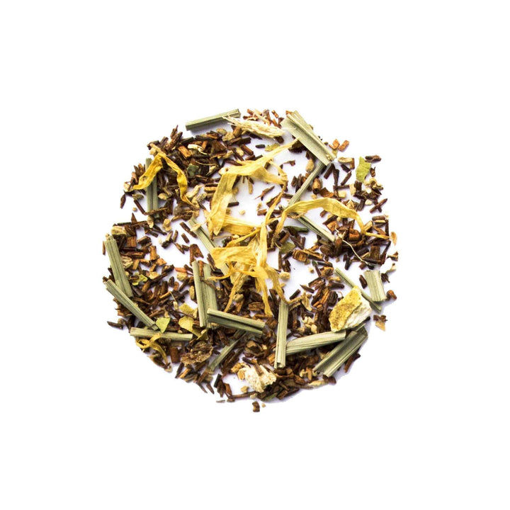 Genuine Tea Lemon Ginger Rooibos Pyramid Tea, 15 bags