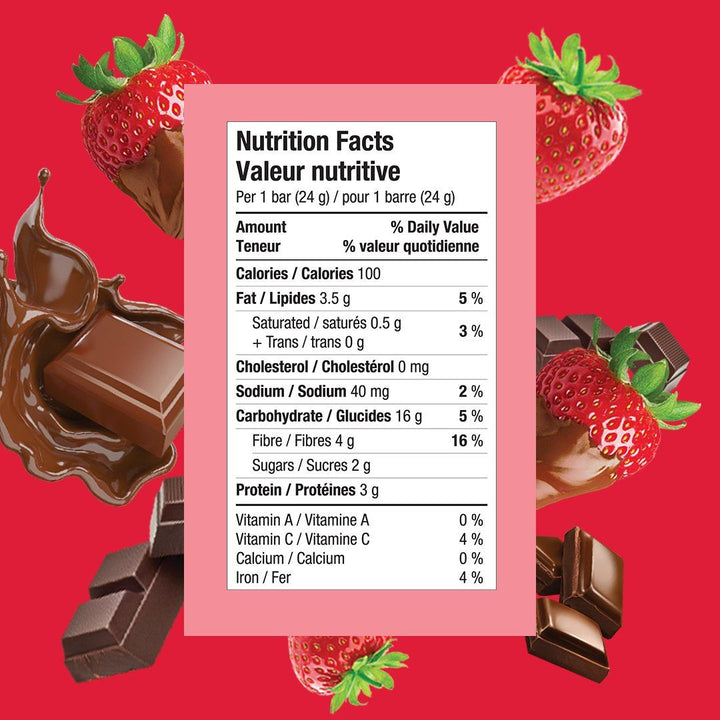 Healthy Crunch Chocolate Strawberry Granola Bars, 6 bars