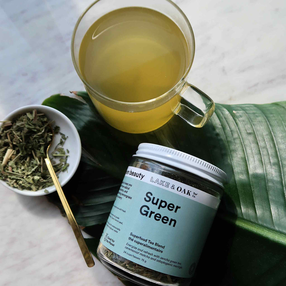 Lake & Oak Tea Co. Super Green Tea Blend, 75g