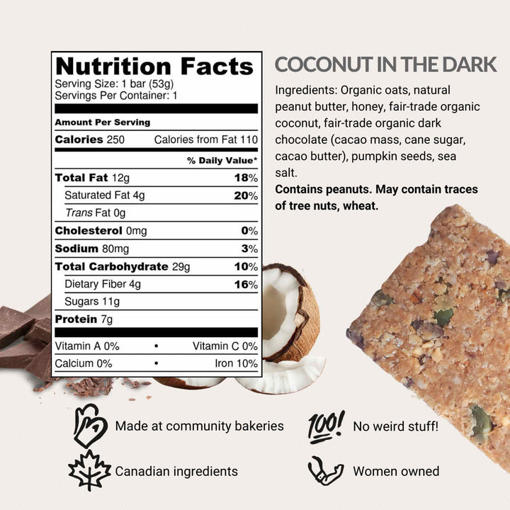Made With Local Coconut in the Dark, 12 x 53g