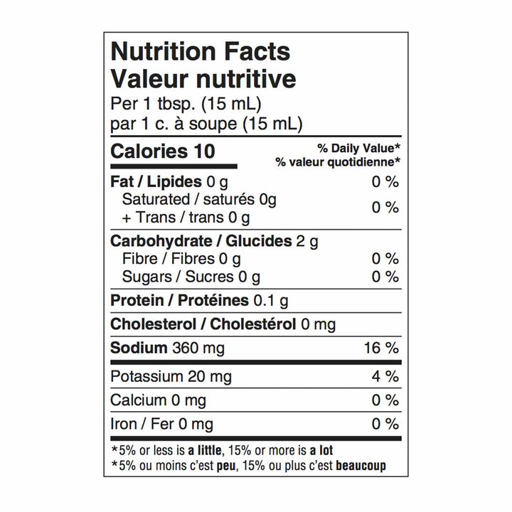 Naked & Saucy Organic Soy Sauce Substitute - Perfectly Salted, 296ml
