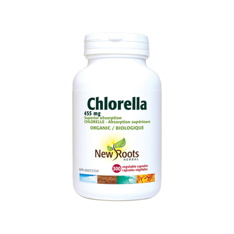 New Roots Chlorella Capsules 455 mg, 60 Capsules