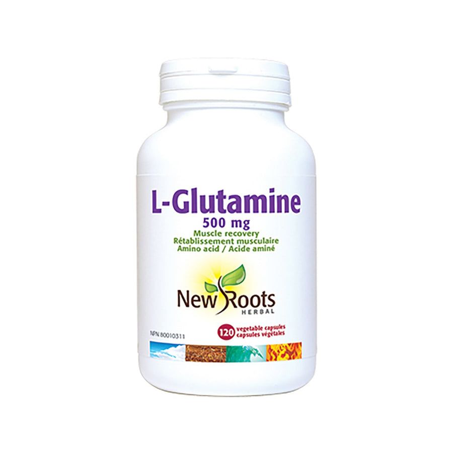New Roots L-Glutamine 500 mg, 120 Capsules
