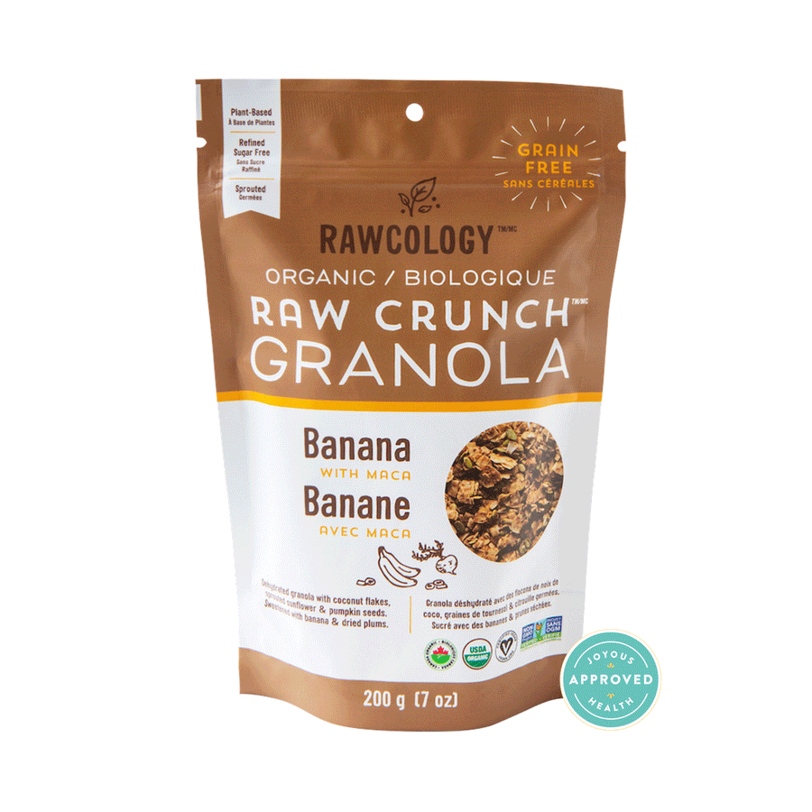 Rawcology Organic Banana with Maca Granola, 200g