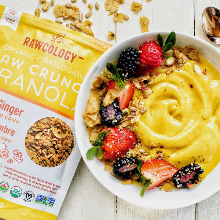 Rawcology Organic Lemon Ginger Granola, 200g
