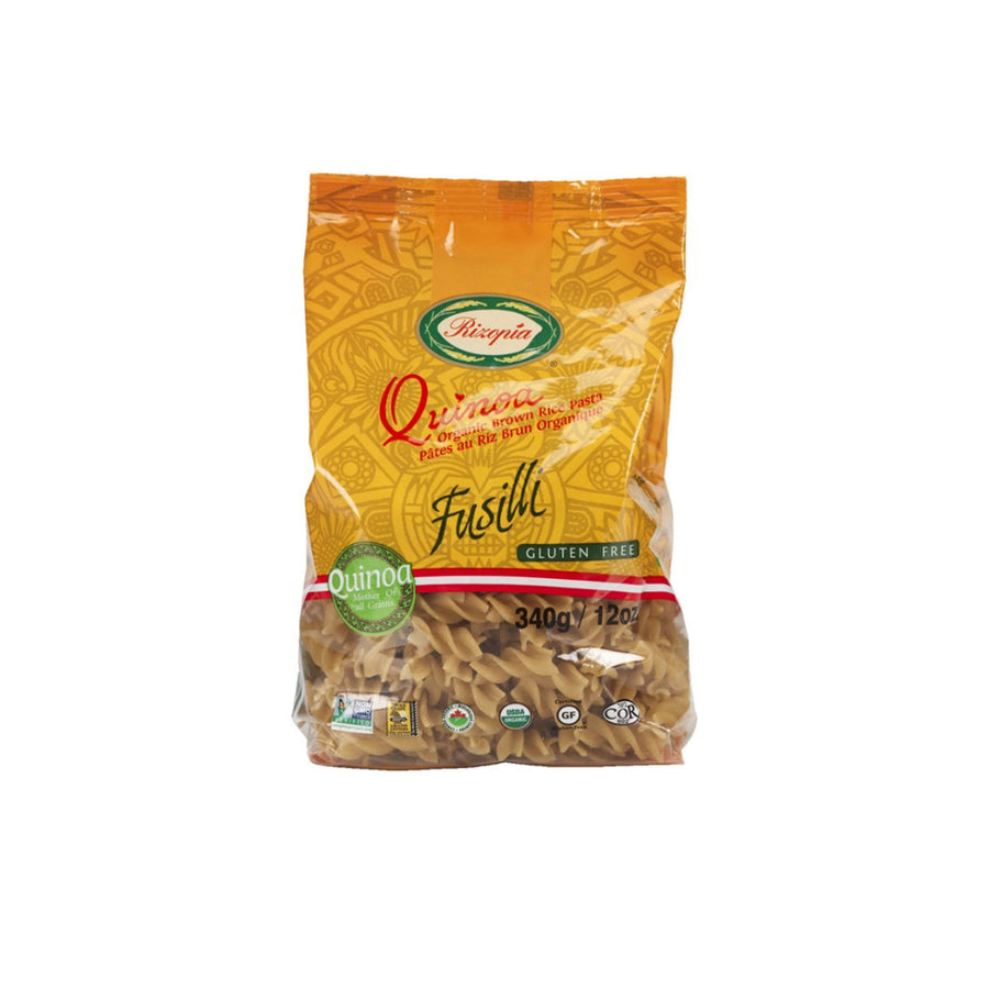 Rizopia Organic Brown Rice & Quinoa Fusilli, 340g