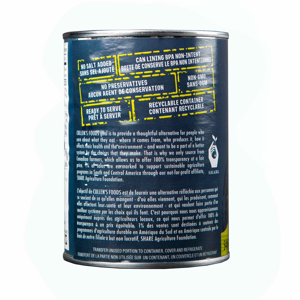 Cullen's Organic Black Turtle Beans, 540ml