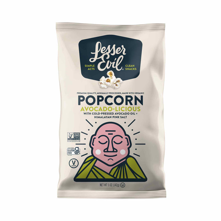 Lesser Evil Avocado-licious Organic Popcorn, 142g