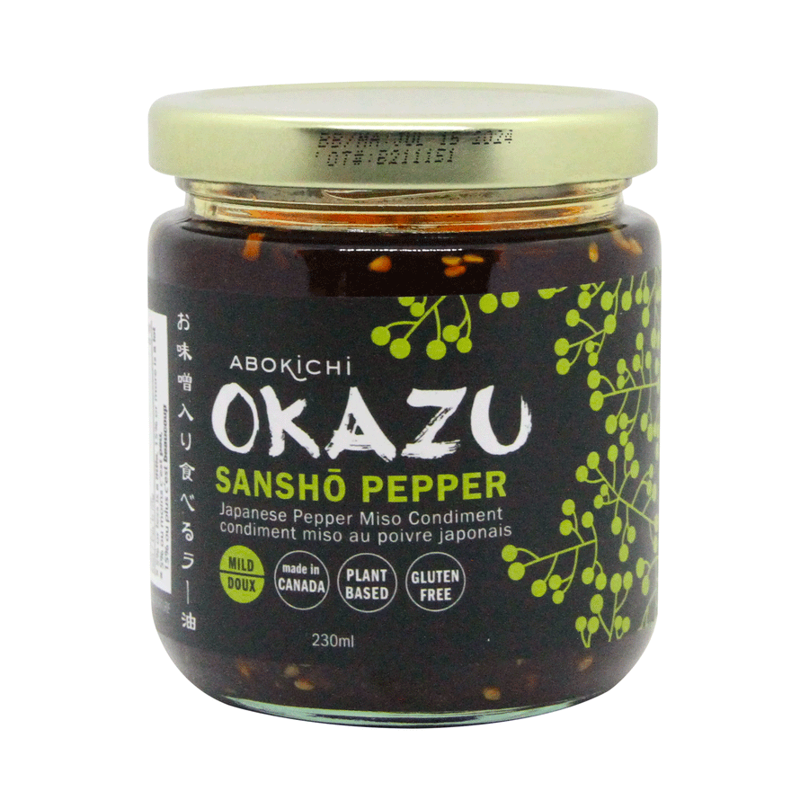 Abokichi OKAZU - Sansho Pepper Miso - Japanese Chili Miso Oil Condiment, 230ml