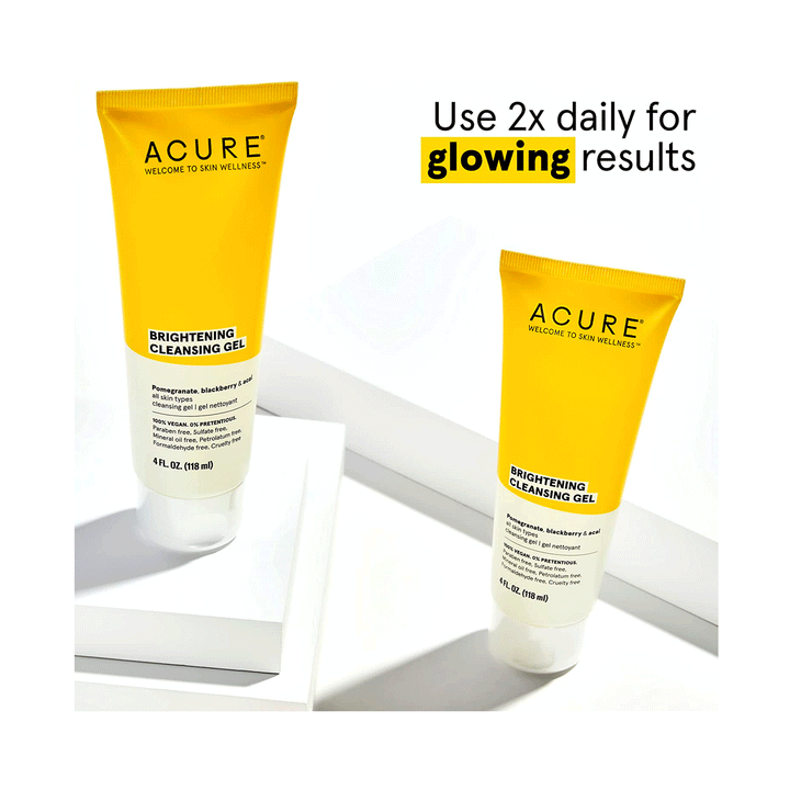 Acure Brightening Cleansing Gel, 118ml