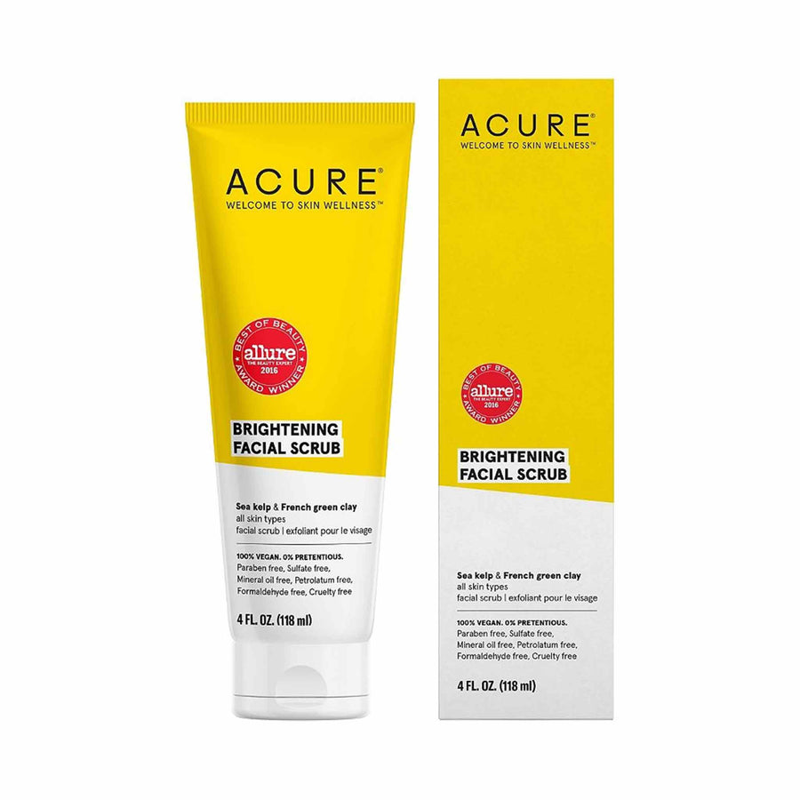 Acure Brightening Facial Scrub, 118ml