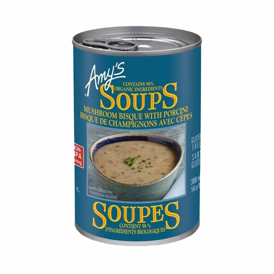 Amy's Kitchen Organic Mushroom Bisque With Porcini Soup, 398ml