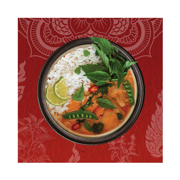 Cha's Organics Thai Red Curry Paste & Herbs Mix, 55g