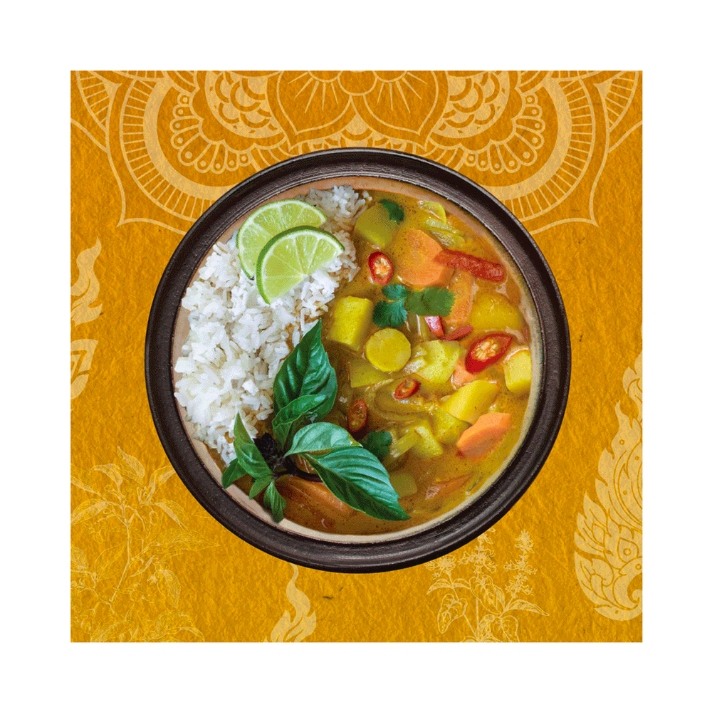 Cha's Organics Thai Yellow Curry Paste & Herbs Mix, 55g