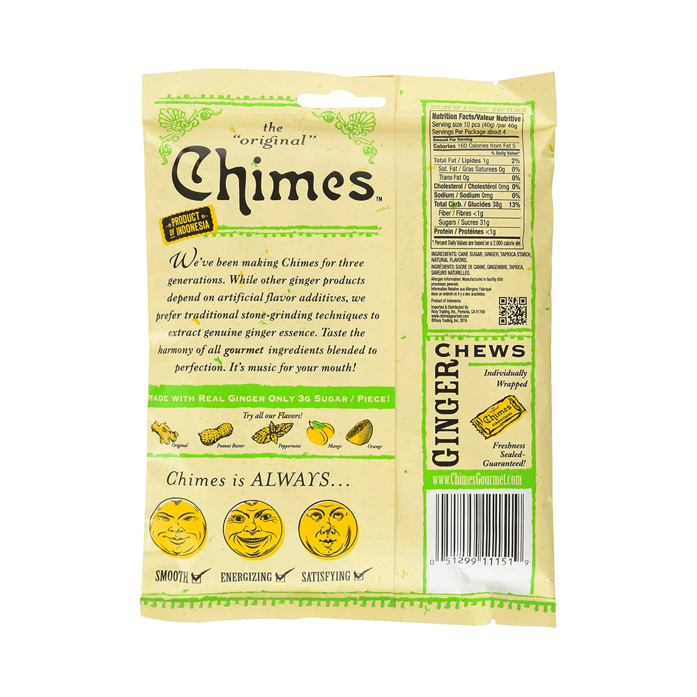 Chimes Mango Ginger Chews, 141.8g