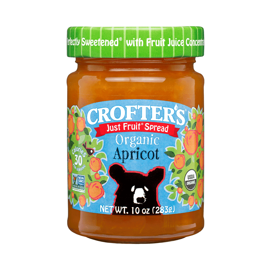 Crofter's Organic Apricot Just Fruit Spread, 235ml