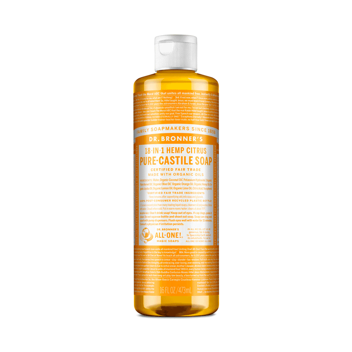 Dr. Bronner's Organic 18-In-1 Pure Castille Soap - Citrus, 473ml