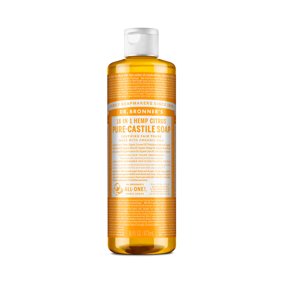 Dr. Bronner's Organic 18-In-1 Pure Castille Soap - Citrus, 473ml
