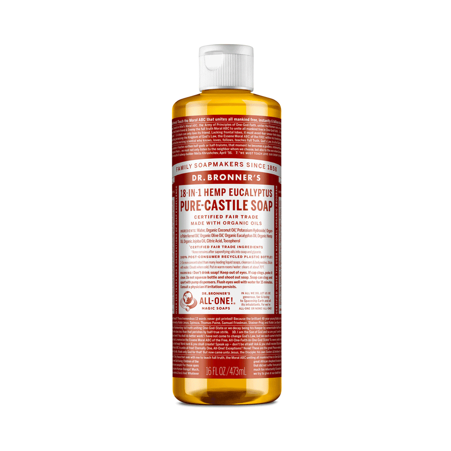 Dr. Bronner's Organic 18-In-1 Pure Castille Soap - Eucalyptus, 473ml