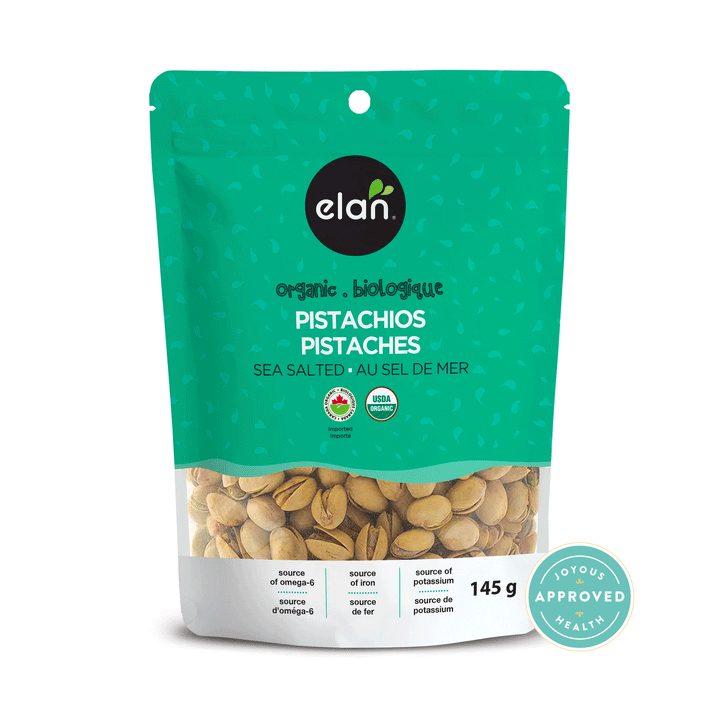Elan Organic Sea Salted Pistachios, 145g