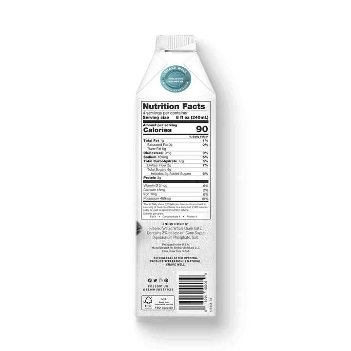 Elmhurst Oat Barista, 946ml