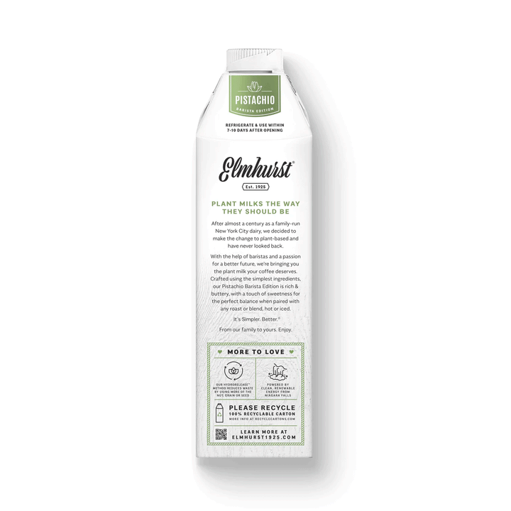 Elmhurst Pistachio Barista, 946ml