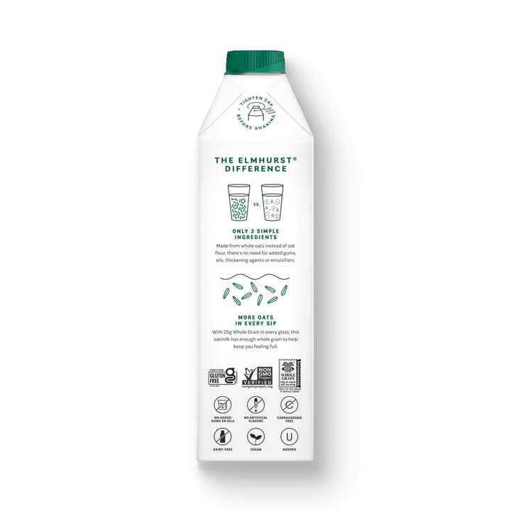 Elmhurst Unsweetened Oat Milk, 946ml
