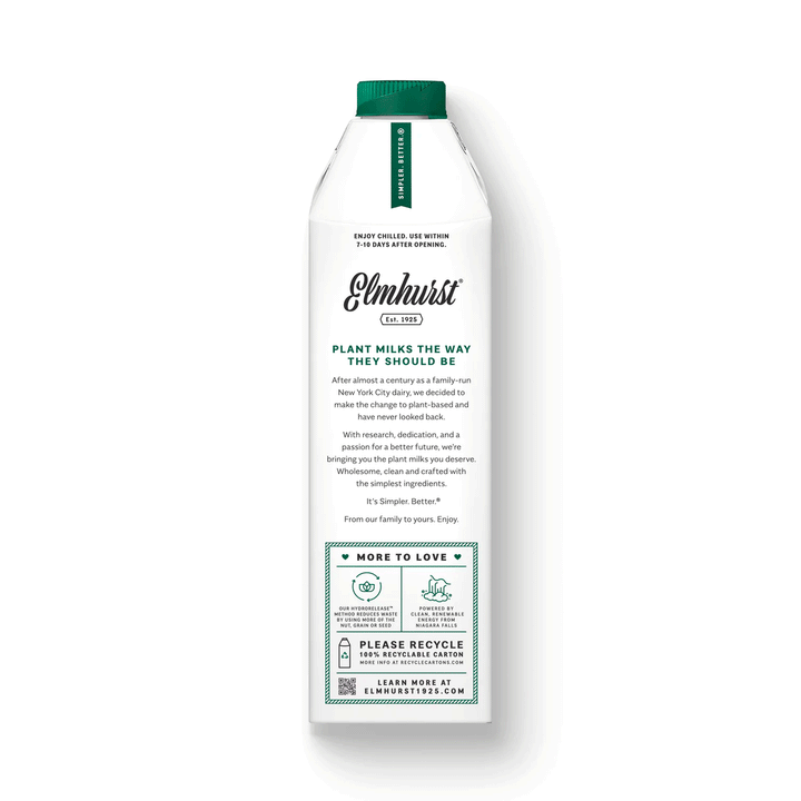 Elmhurst Unsweetened Walnut Milk, 946ml