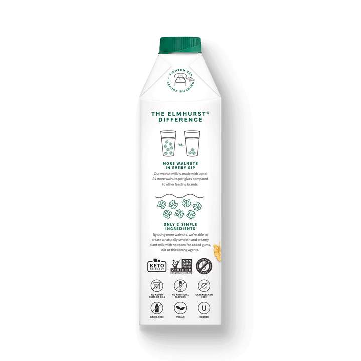 Elmhurst Unsweetened Walnut Milk, 946ml