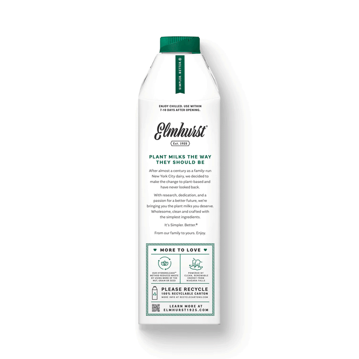 Elmhurst Unsweetened Milked Cashews, 946ml